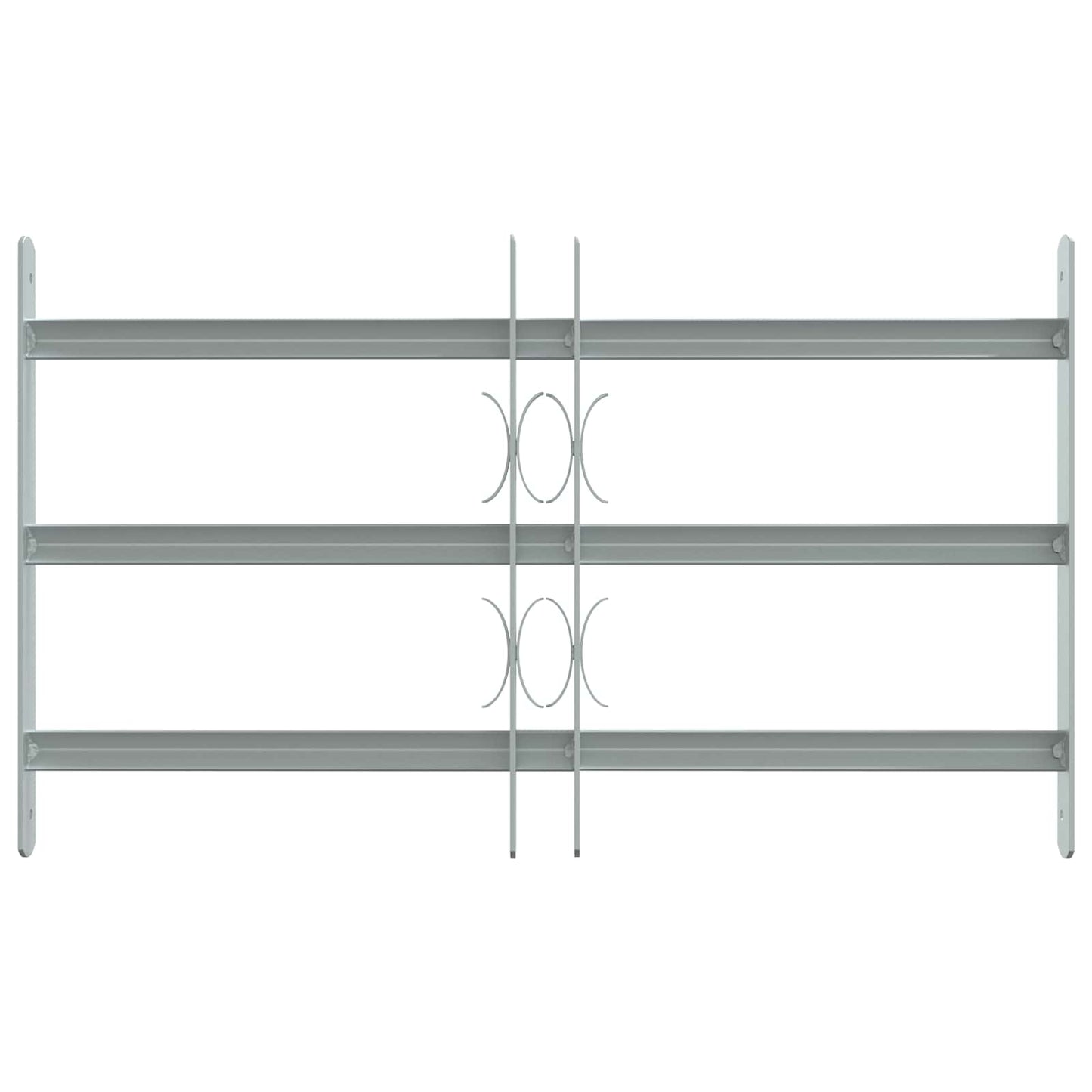 Sikkerhedsrist til vinduer med 3 tværstænger 3 pcs 430-740 mm