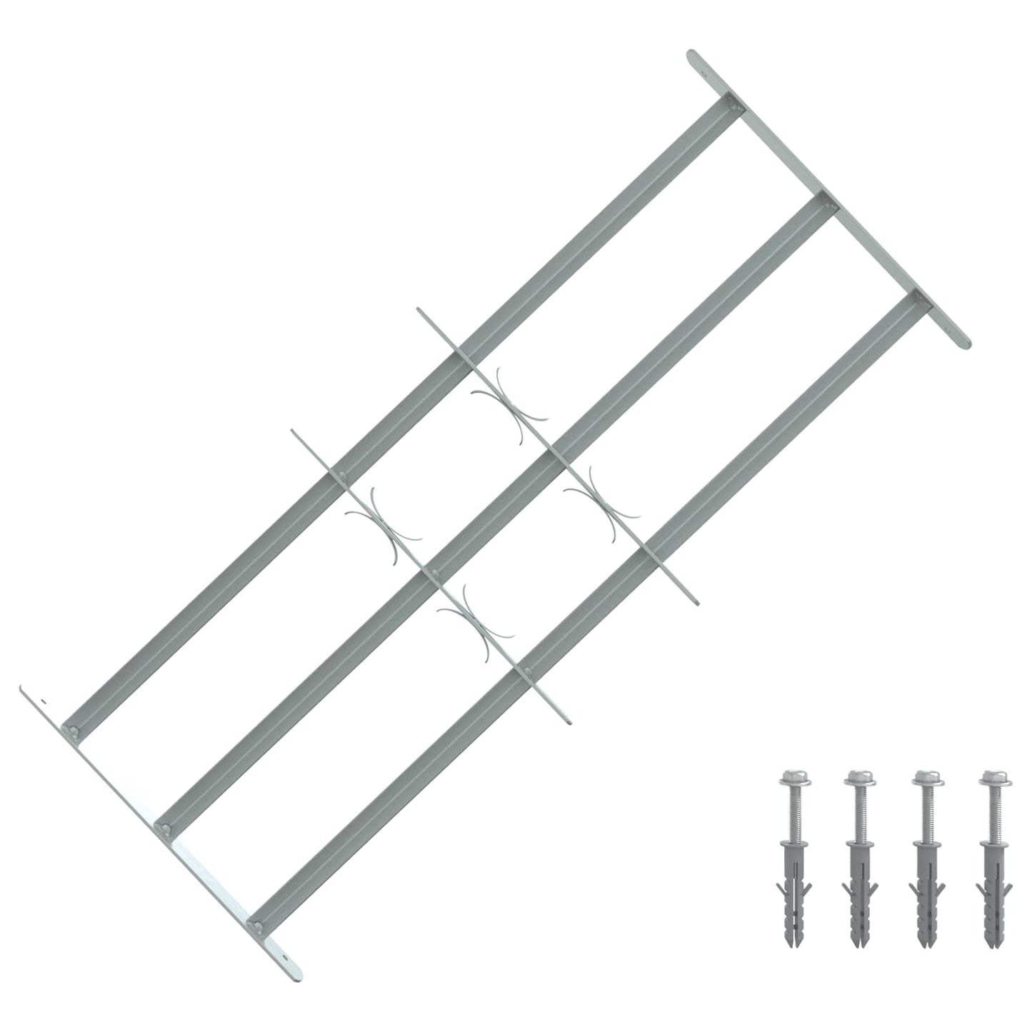 Sikkerhedsrist til vinduer med 3 tværstænger 3 pcs 630-1140 mm