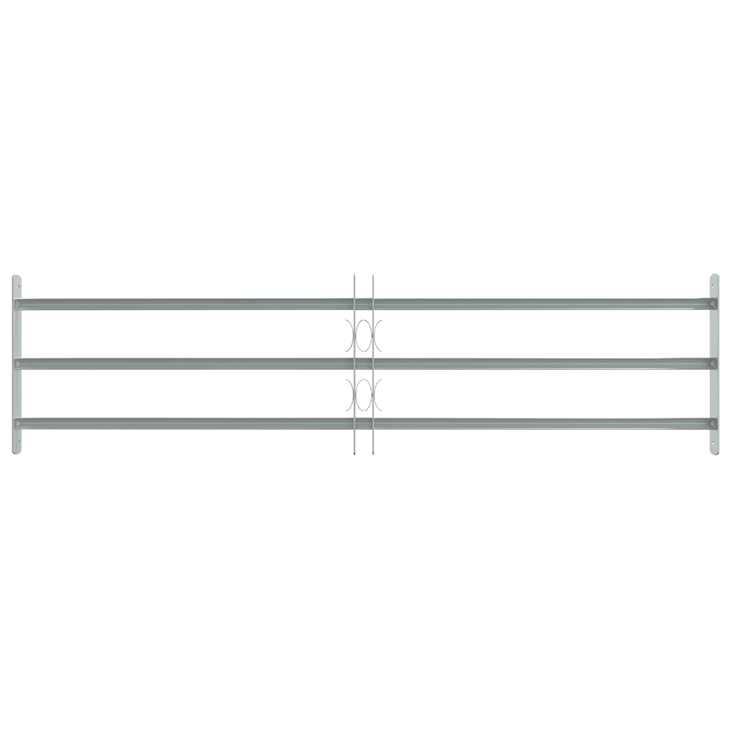 Sikkerhedsrist til vinduer med 3 tværstænger 3 pcs 930-1740 mm