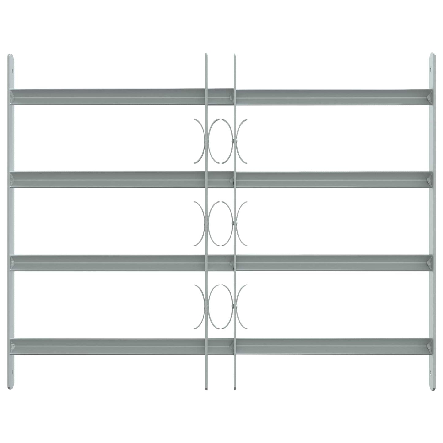 Sikkerhedsgitter til vinduer med 4 tværstænger 3 pcs 430-740 mm