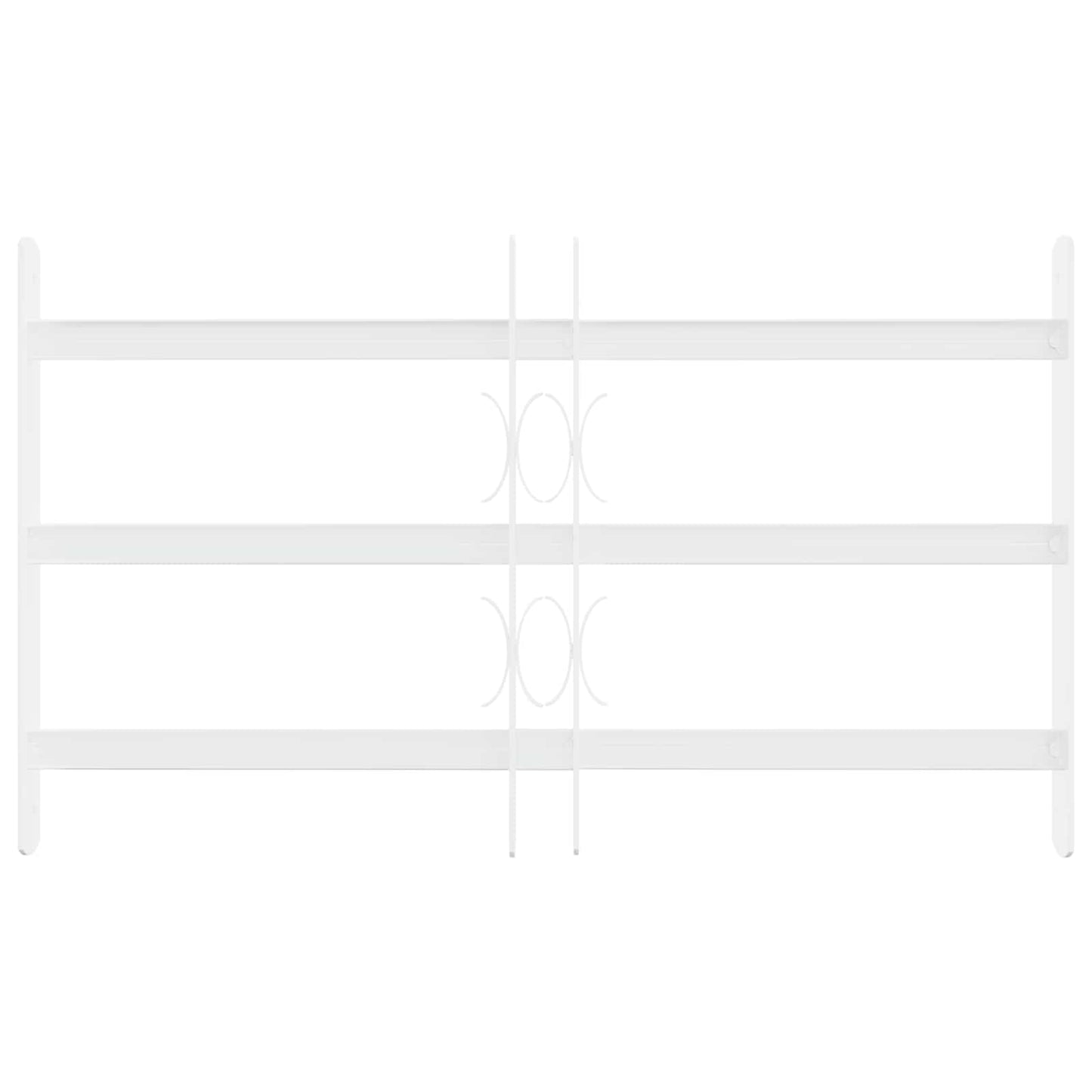 Sikkerhedsrist til vinduer med 3 tværstænger 3 pcs 43-74 cm