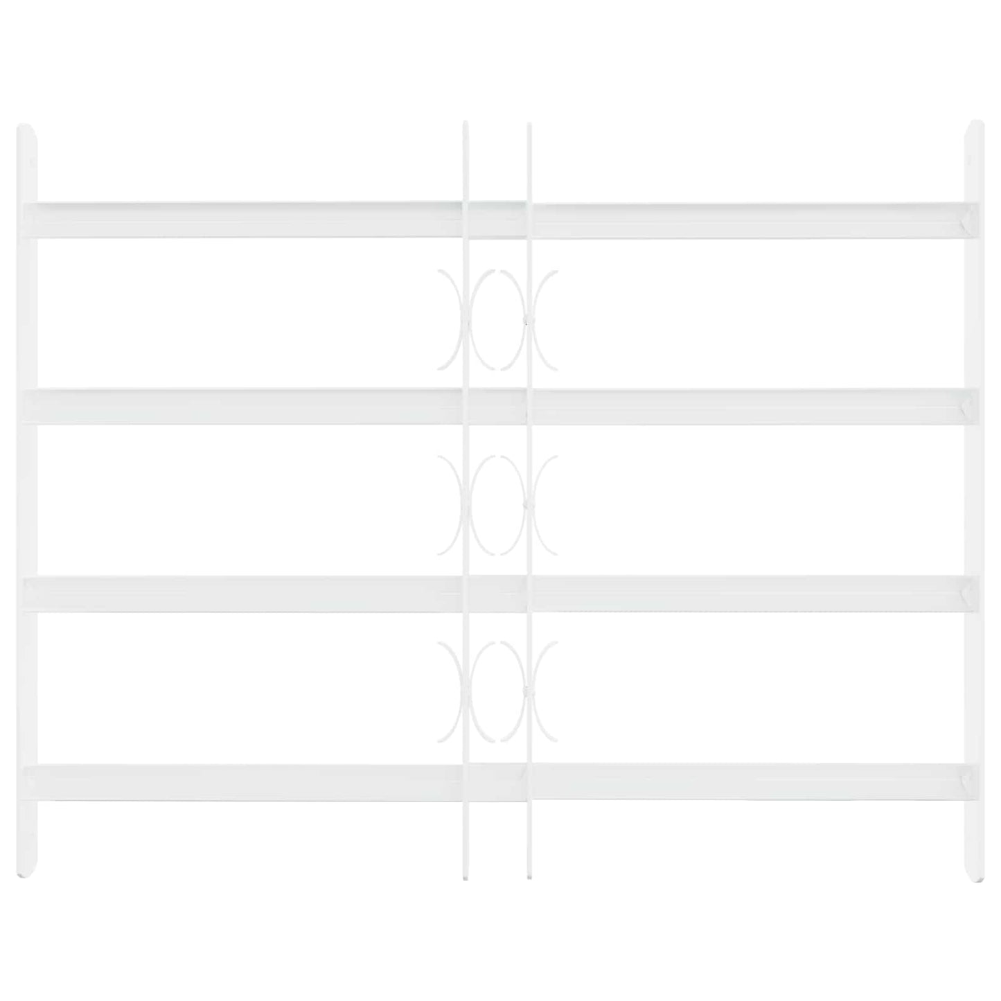 Sikkerhedsgitter til vinduer med 4 tværstænger 3 pcs 43-74 cm