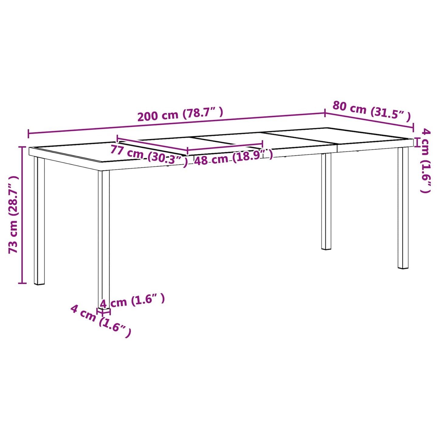 Have Spisebordssæt 25 stk. Sort polyrattan