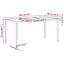 Have møbel sæt 5 pcs Sort og Anthracit 160 x 80 x 73 cm
