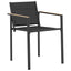 Have møbel sæt 3 pcs Sort og Anthracit 80 x 80 x 73 cm