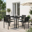 Have møbel sæt 5 pcs Sort og Anthracit 80 x 80 x 73 cm