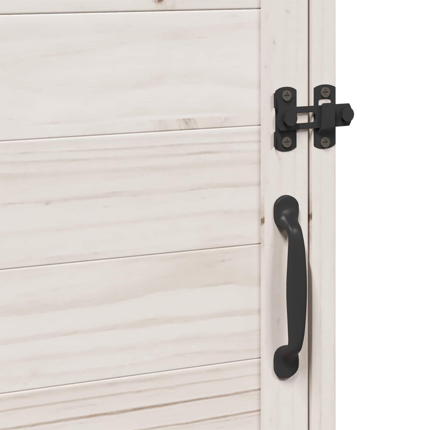 Have Skur med tag Hvid 59 x 56 x 113,5 cm Massivt Fyrretræ