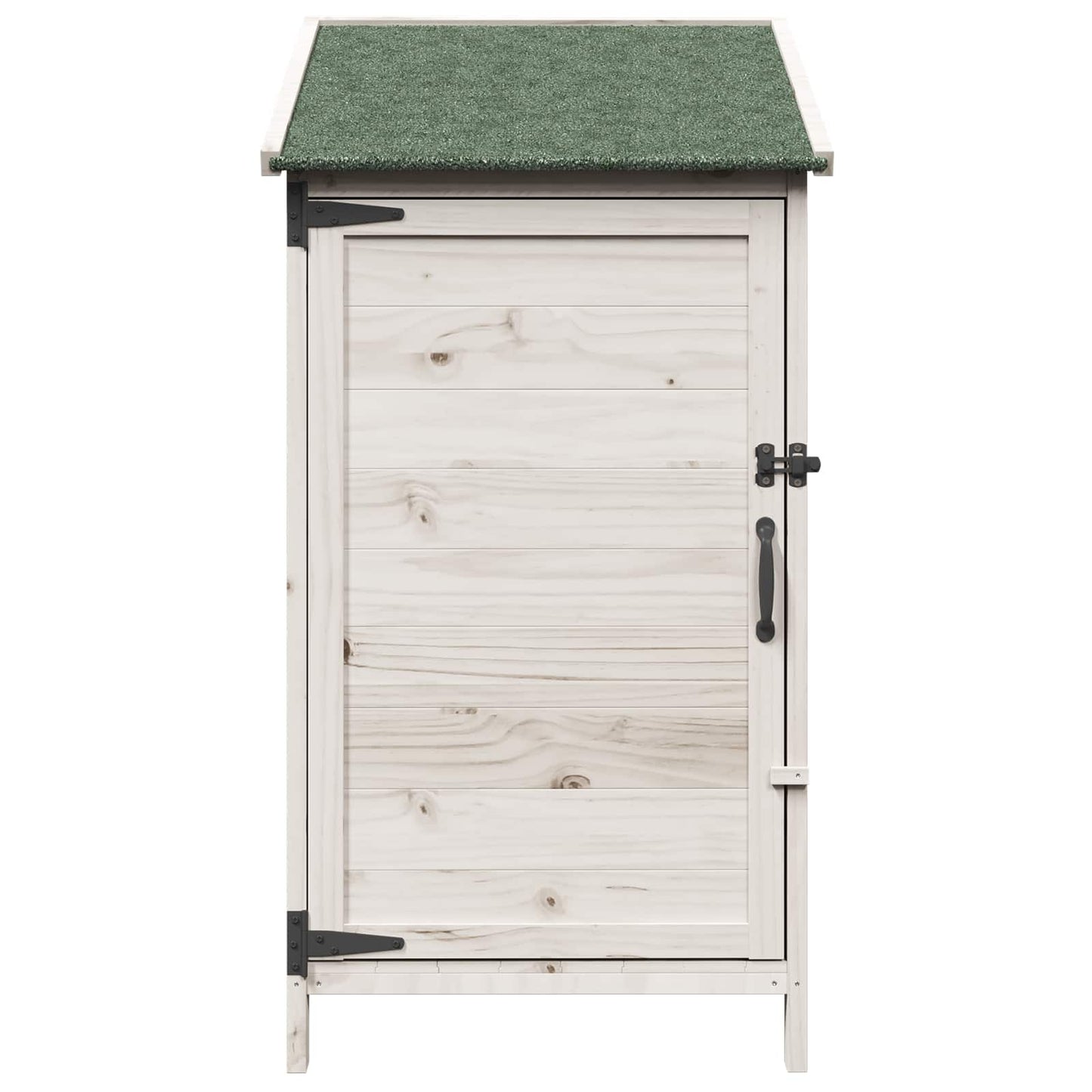 Have Skur med tag Hvid 59 x 56 x 113,5 cm Massivt Fyrretræ