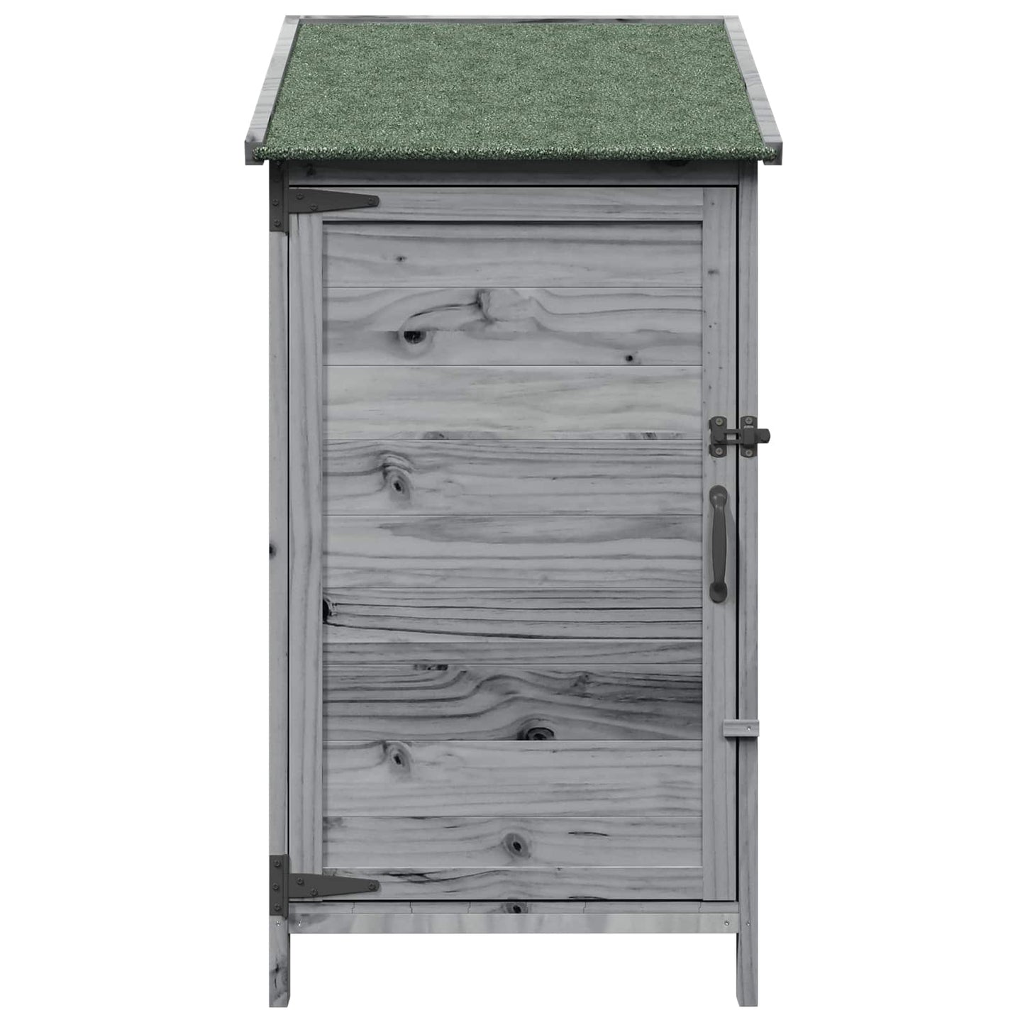Have Skur med tag Grå 59 x 56 x 113,5 cm Massivt Fyrretræ