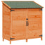 Have Skur med tag Brun 106,5 x 56 x 113,5 cm Massivt Fyrretræ
