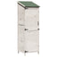 Have Skur med tag Hvid 59,5 x 56 x 176,5 cm Massivt Fyrretræ