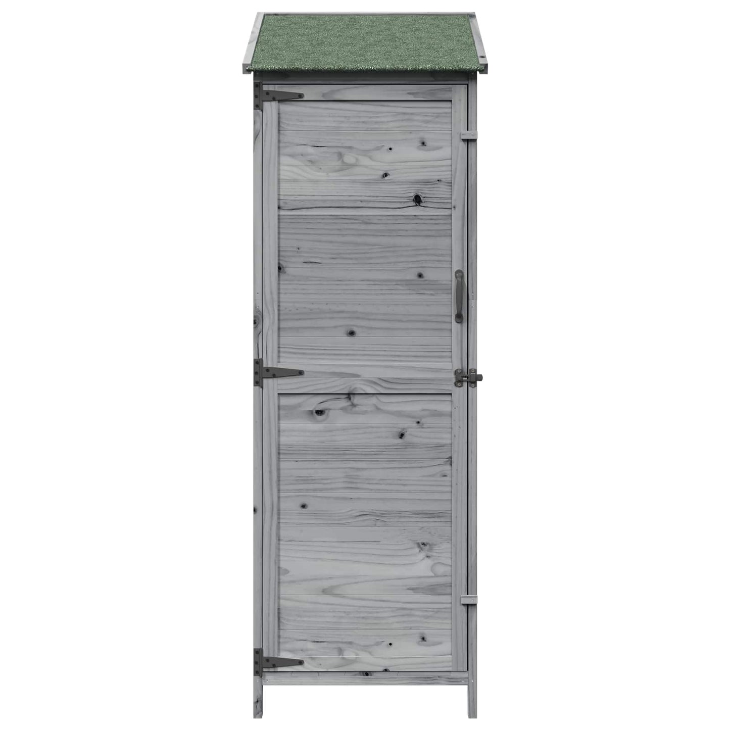 Have Skur med tag Grå 59,5 x 56 x 176,5 cm Massivt Fyrretræ