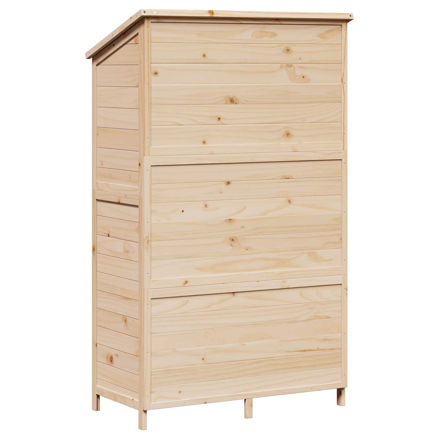 Have Skur Naturfarvet 106,5 x 56 x 176 cm Massivt Fyrretræ