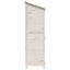 Have Skur med tag Hvid 106,5 x 56 x 176 cm Massivt Fyrretræ