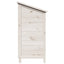 Have Skur med tag Hvid 59 x 56 x 113,5 cm Massivt Fyrretræ