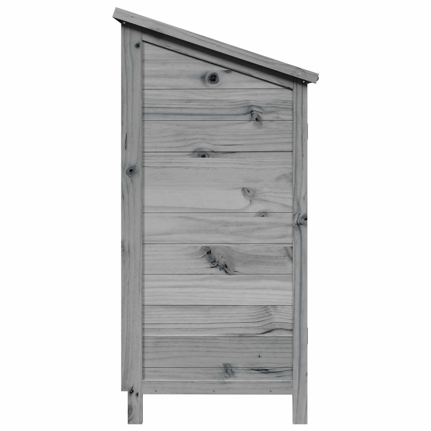 Have Skur med tag Grå 59 x 56 x 113,5 cm Massivt Fyrretræ