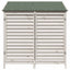Have Skur med tag Hvid 106 x 56 x 113,5 cm Massivt Fyrretræ