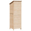 Have Skur med tag Naturfarvet 59 x 56 x 176 cm Massivt Fyrretræ