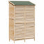 Have Skur Naturfarvet 106 x 56 x 176,5 cm Massivt Fyrretræ