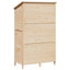Have Skur Naturfarvet 106 x 56 x 176,5 cm Massivt Fyrretræ