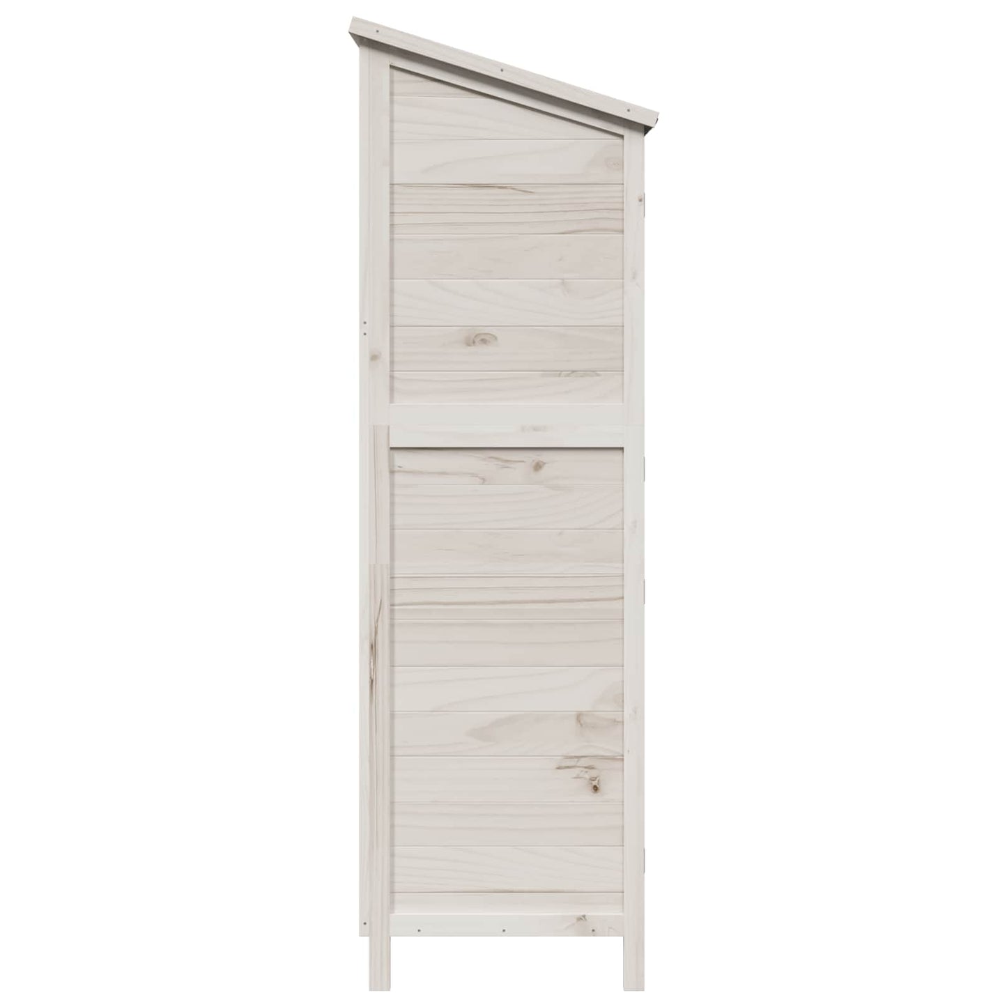 Have Skur med tag Hvid 106 x 56 x 176,5 cm Massivt Fyrretræ