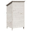 Have Skur med tag Hvid 59,5 x 56 x 113,5 cm Massivt Fyrretræ