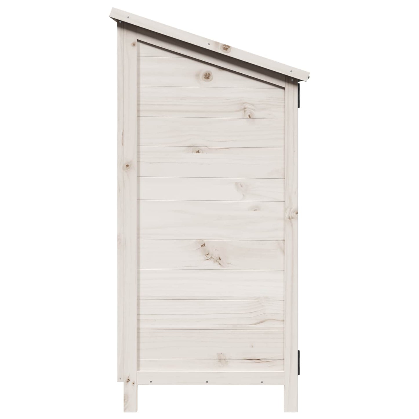 Have Skur med tag Hvid 59,5 x 56 x 113,5 cm Massivt Fyrretræ