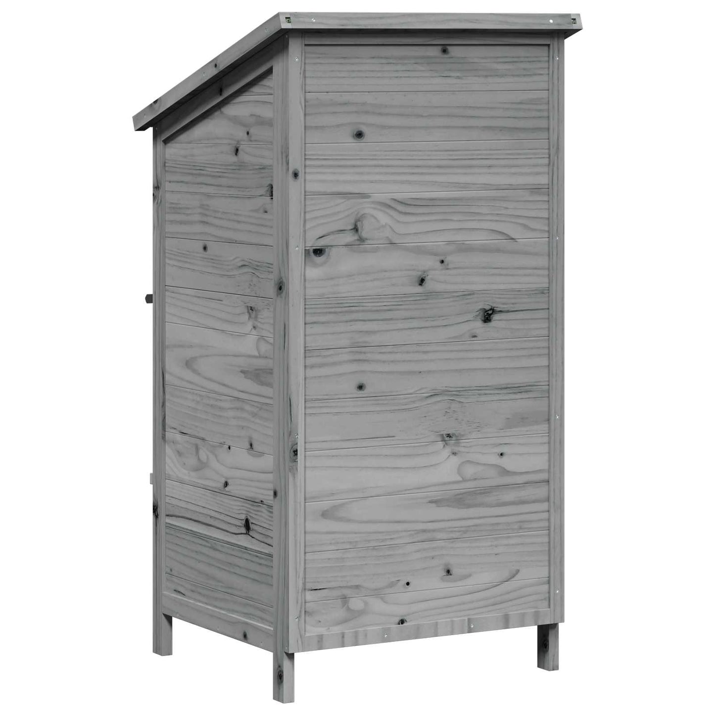 Have Skur med tag Grå 59,5 x 56 x 113,5 cm Massivt Fyrretræ