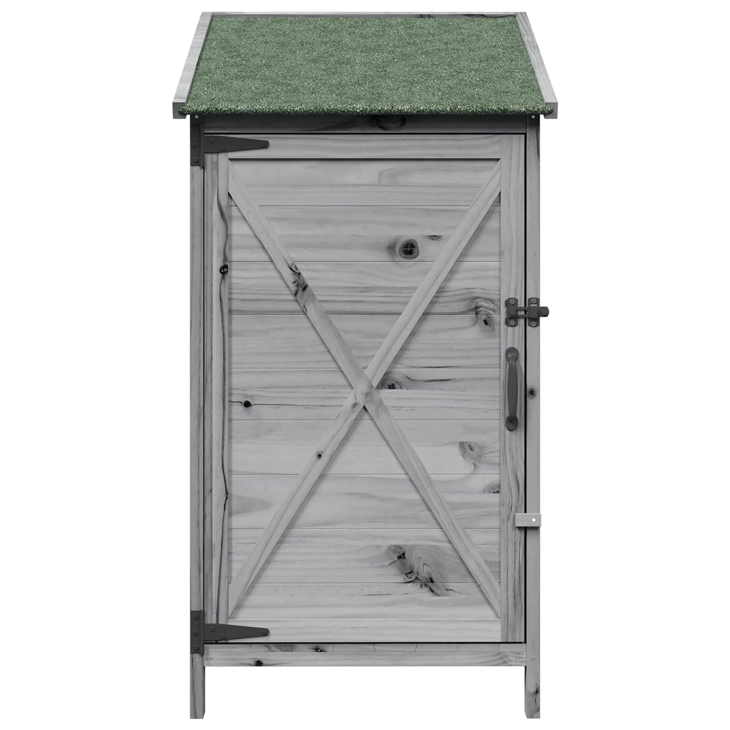 Have Skur med tag Grå 59,5 x 56 x 113,5 cm Massivt Fyrretræ