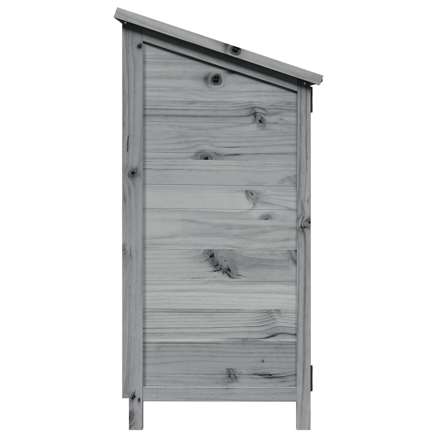 Have Skur med tag Grå 59,5 x 56 x 113,5 cm Massivt Fyrretræ