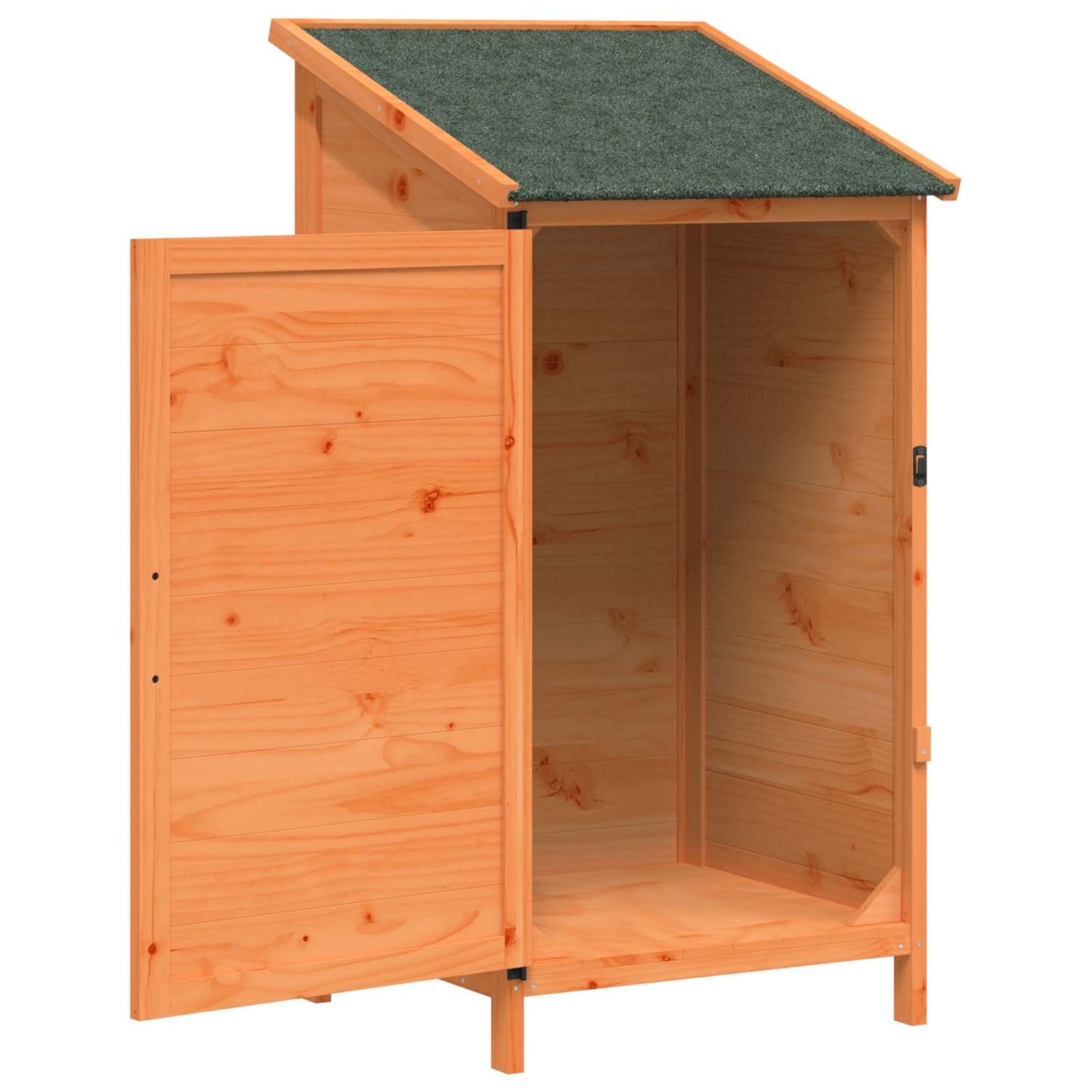Have Skur med tag Brun 59,5 x 56 x 113,5 cm Massivt Fyrretræ