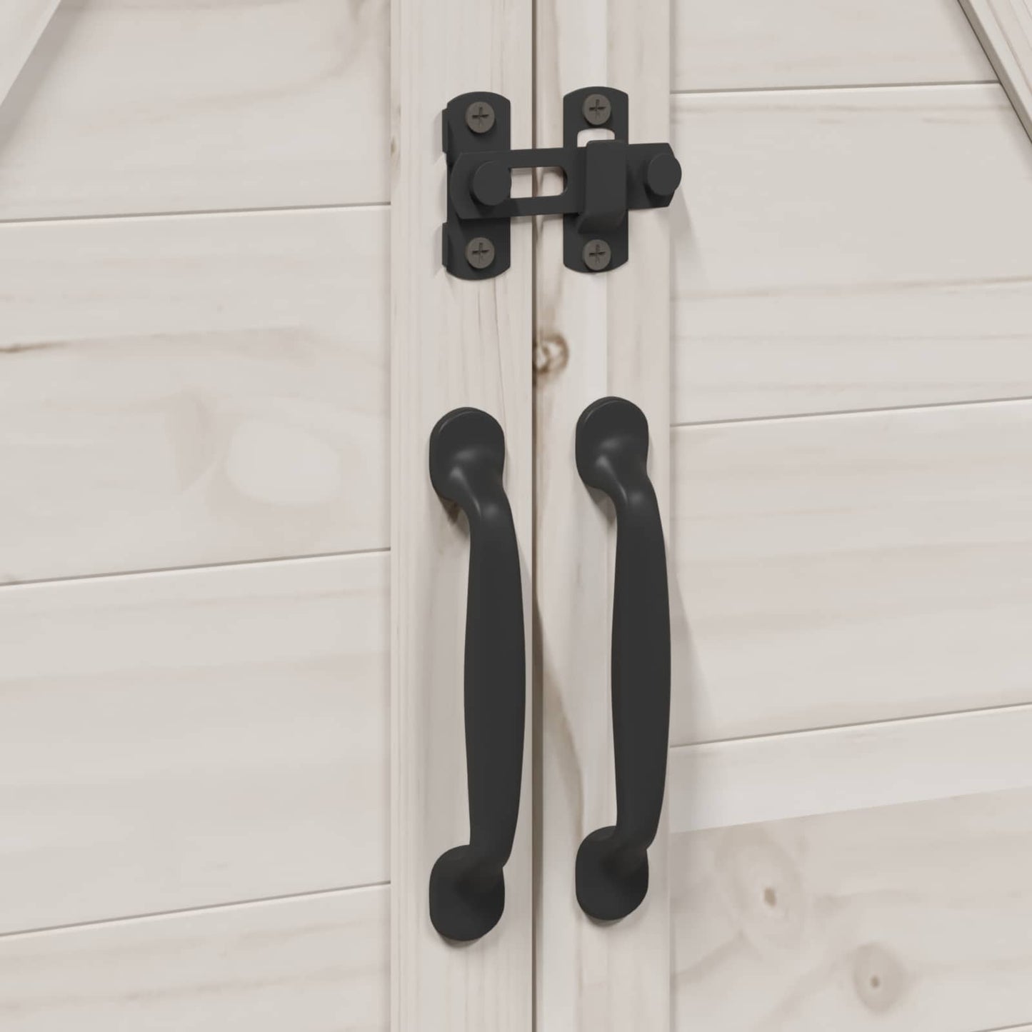 Have Skur med tag Hvid 106 x 56 x 113,5 cm Massivt Fyrretræ