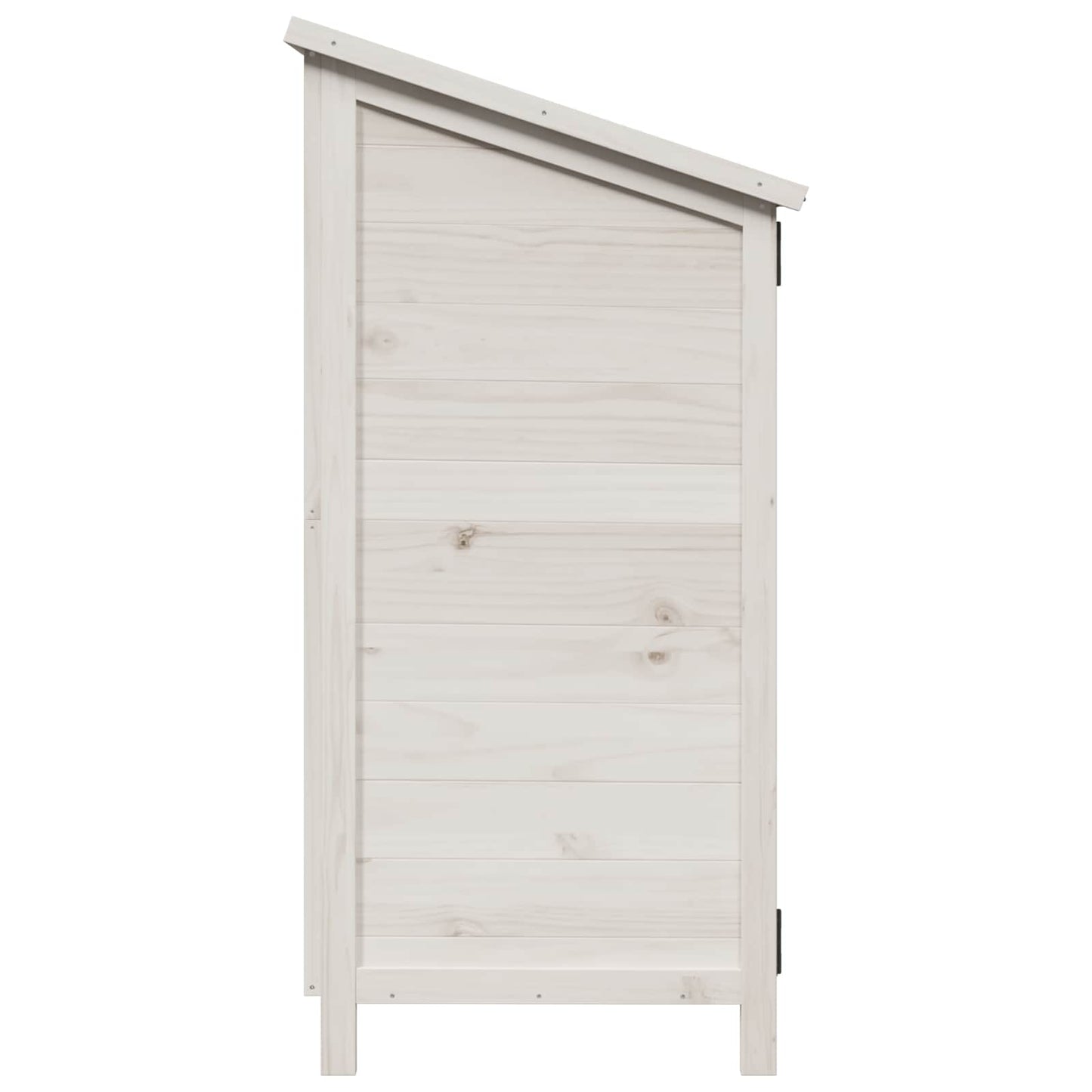 Have Skur med tag Hvid 106 x 56 x 113,5 cm Massivt Fyrretræ