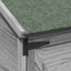 Have Skur med tag Grå 106 x 56 x 113,5 cm Massivt Fyrretræ