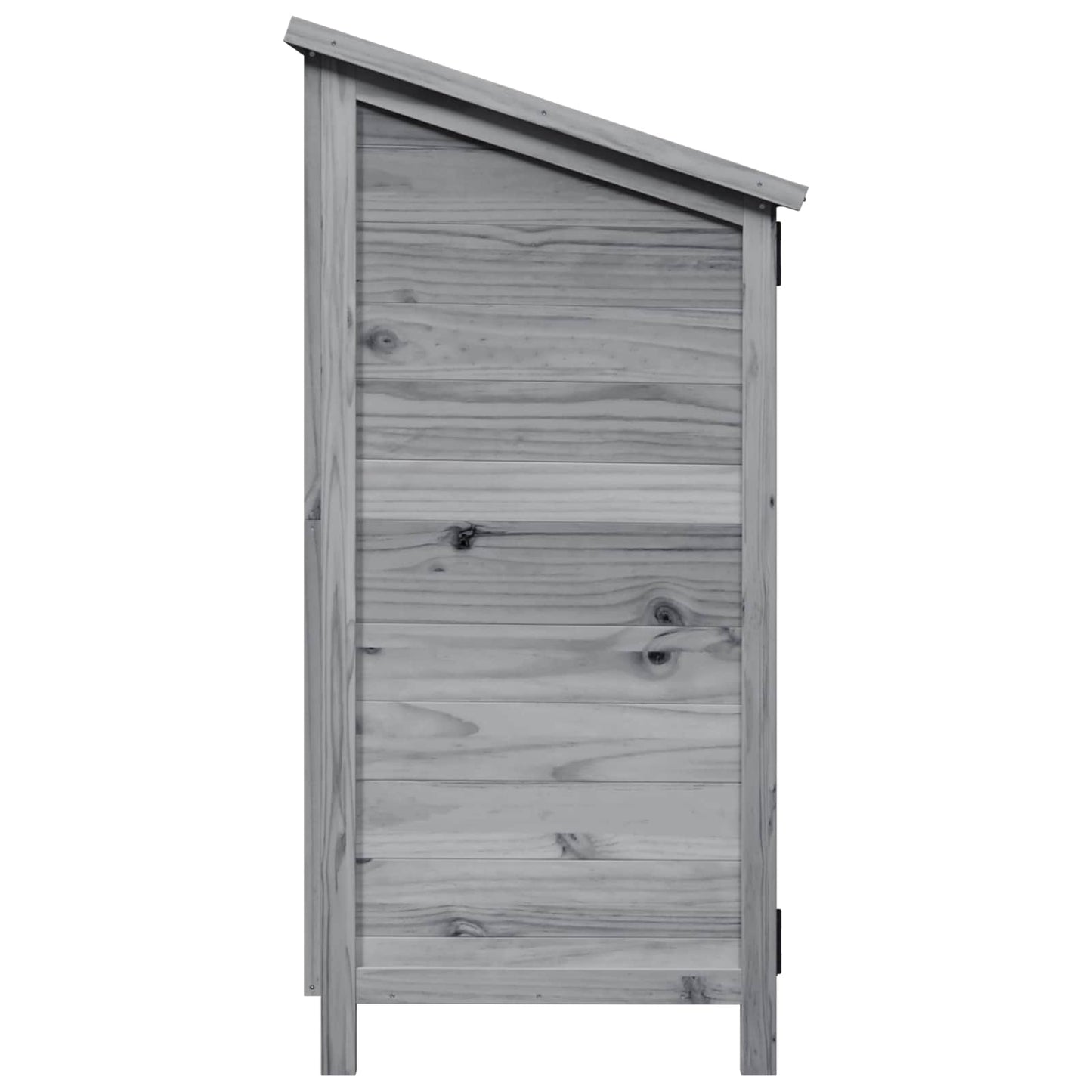 Have Skur med tag Grå 106 x 56 x 113,5 cm Massivt Fyrretræ