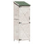 Have Skur med tag Hvid 59,5 x 56 x 176,5 cm Massivt Fyrretræ