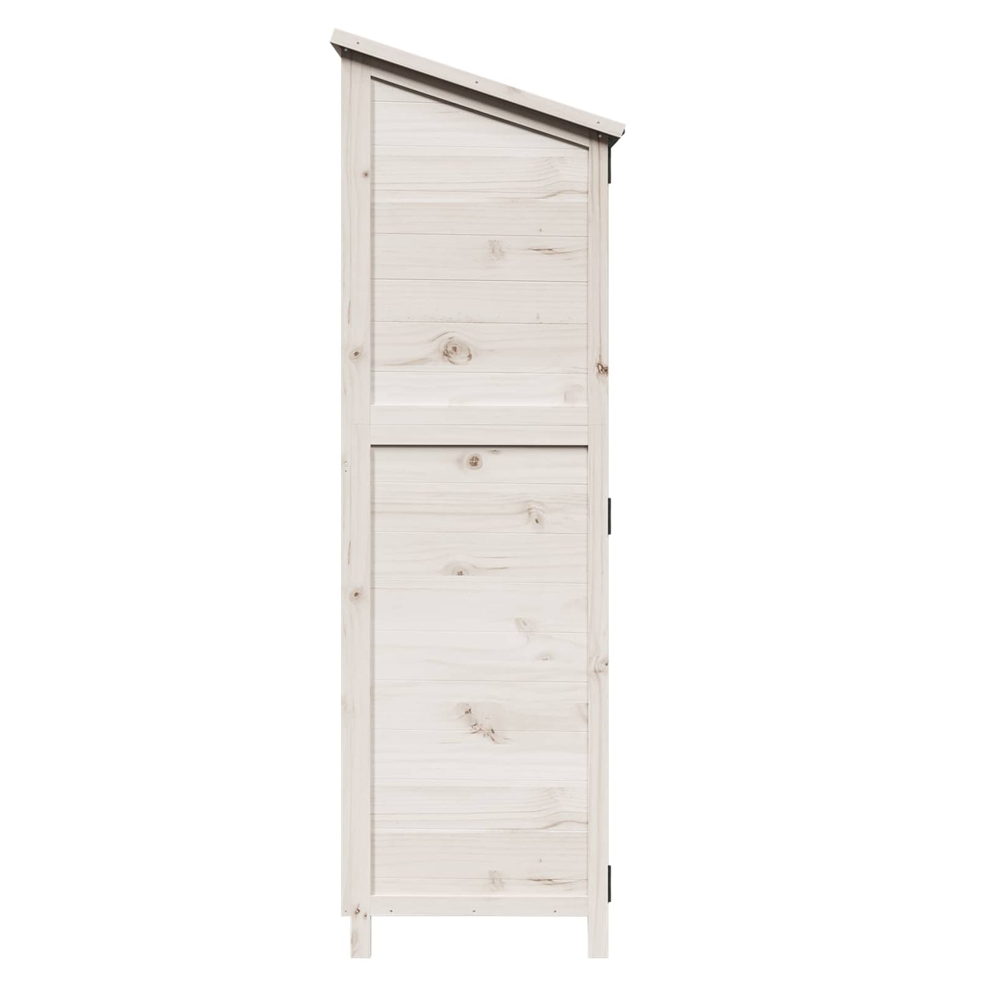 Have Skur med tag Hvid 59,5 x 56 x 176,5 cm Massivt Fyrretræ