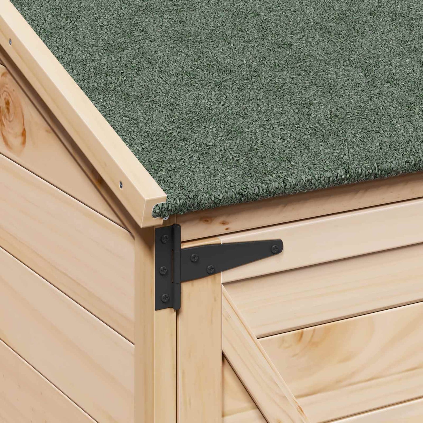 Have Skur Naturfarvet 106 x 56 x 176,5 cm Massivt Fyrretræ