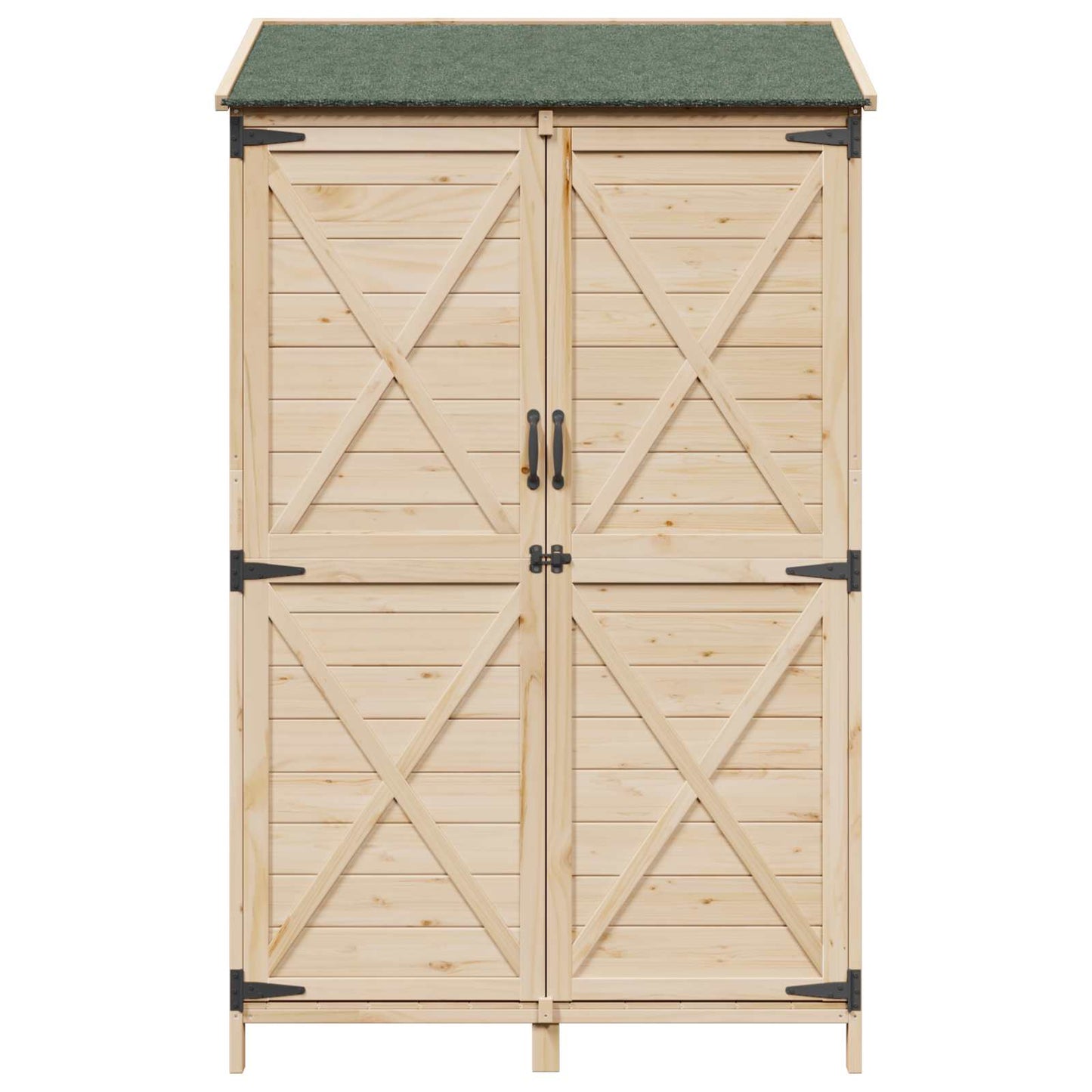 Have Skur Naturfarvet 106 x 56 x 176,5 cm Massivt Fyrretræ