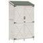 Have Skur med tag Hvid 106 x 56 x 176,5 cm Massivt Fyrretræ