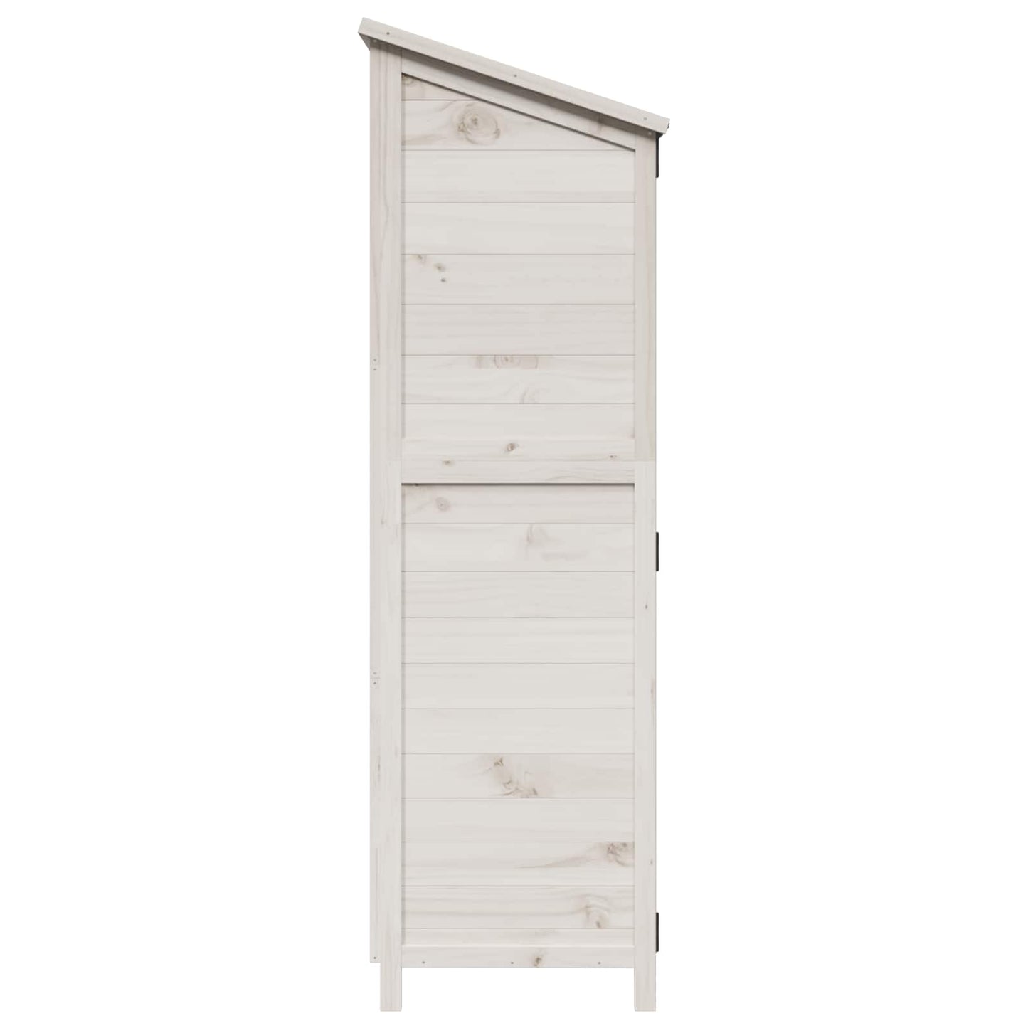Have Skur med tag Hvid 106 x 56 x 176,5 cm Massivt Fyrretræ