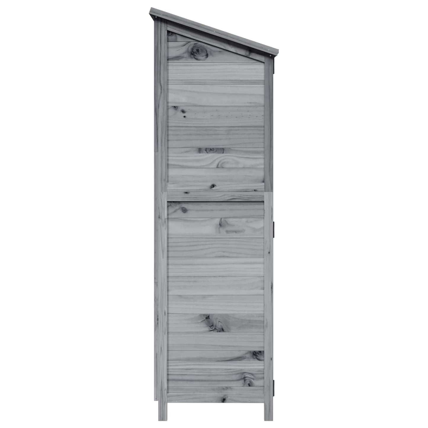 Have Skur med tag Grå 106 x 56 x 176,5 cm Massivt Fyrretræ