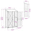 Have Skur med tag Brun 106 x 56 x 176,5 cm Massivt Fyrretræ
