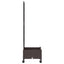 Haveplantekasse med espalier og hjul Brun 40 x 40 x 131,5 cm PP