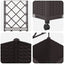 Haveplantekasse med espalier og hjul Brun 40 x 40 x 149 cm PP
