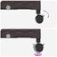 Haveplantekasse med espalier og hjul Brun 40 x 40 x 149 cm PP
