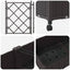 Haveplantekasse med espalier og hjul 2 stk. Brun PP