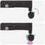 Haveplantekasse med espalier og hjul 2 stk. Brun PP