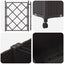 Haveplantekasse med espalier og hjul 2 stk. Brun PP