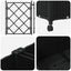 Haveplantekasse med espalier og hjul 2 stk. Sort PP
